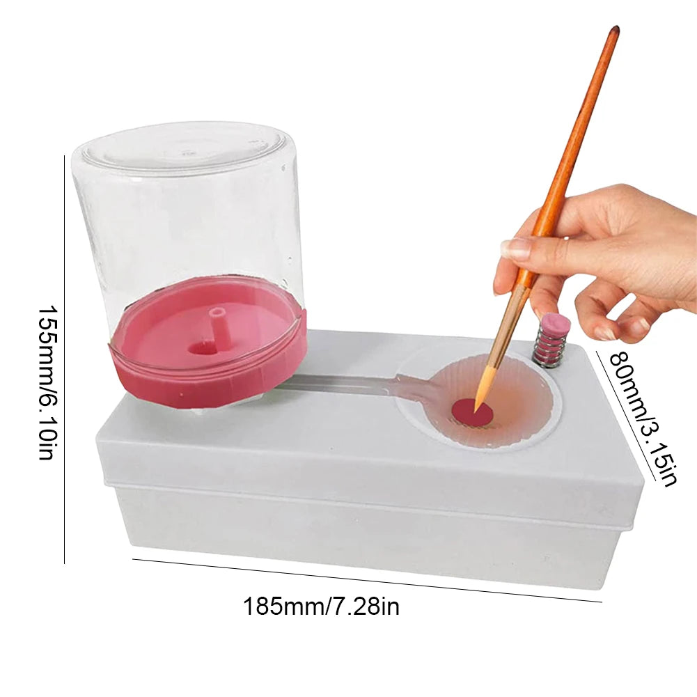 Effortless Paint Brush Cleaning Machine with Automatic Water Circulation and Drain Button - Your Ultimate Art Companion!