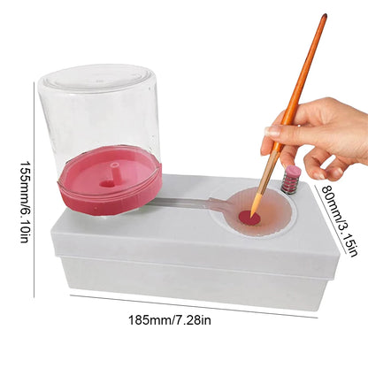 Effortless Paint Brush Cleaning Machine with Automatic Water Circulation and Drain Button - Your Ultimate Art Companion!