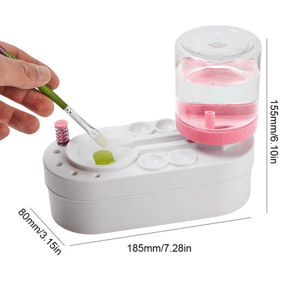 Effortless Paint Brush Cleaning Machine with Automatic Water Circulation and Drain Button - Your Ultimate Art Companion!